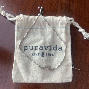 New Silver Puravida Wave Bracelet